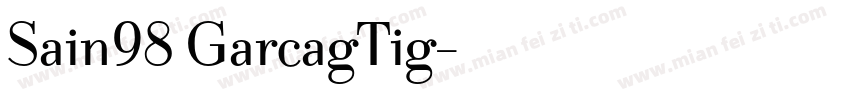 Sain98 GarcagTig字体转换